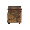 ACME Bob Weathered Oak & Black File Cabinet Model 92398