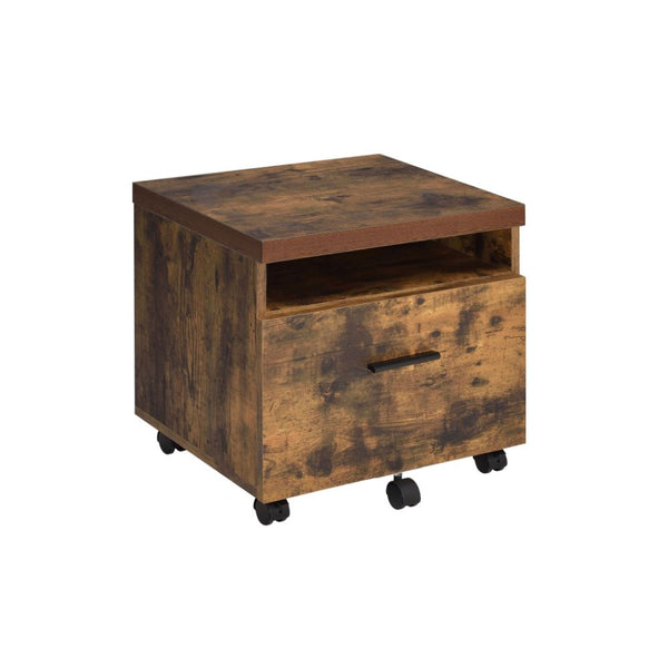 ACME Bob Weathered Oak & Black File Cabinet Model 92398