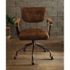 ACME Hallie Vintage Whiskey Top Grain Leather Swivel Office Chair Model 92410
