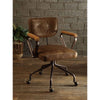 ACME Hallie Vintage Whiskey Top Grain Leather Swivel Office Chair Model 92410