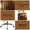 ACME Hamilton Coffee Top Grain Leather Swivel Office Chair Model 92412