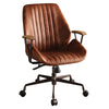 ACME Hamilton Cocoa Top Grain Leather Swivel Office Chair Model 92413