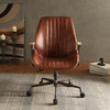 ACME Hamilton Cocoa Top Grain Leather Swivel Office Chair Model 92413