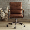 ACME Harith Retro Brown Top Grain Leather Swivel Office Chair Model 92414