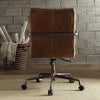 ACME Harith Retro Brown Top Grain Leather Swivel Office Chair Model 92414