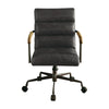 ACME Harith Antique Slate Top Grain Leather Swivel Office Chair Model 92415