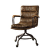 ACME Harith Vintage Whiskey Top Grain Leather Swivel Office Chair Model 92416