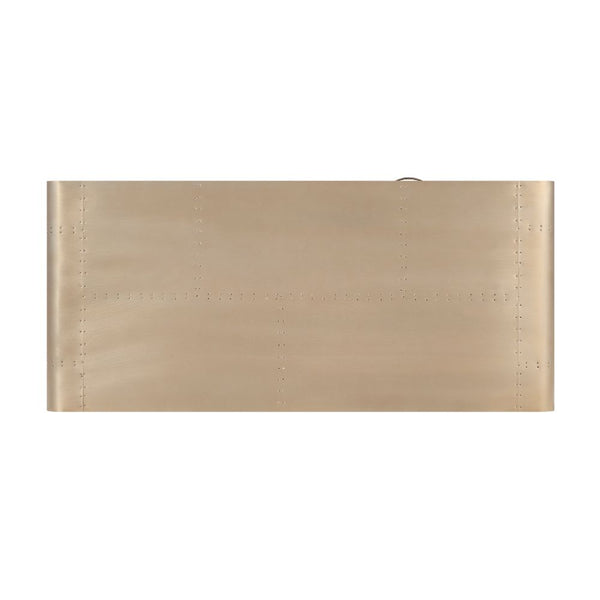 ACME Danton Gold Aluminum Executive Writing Desk Model 92424