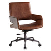 ACME Kamau Vintage Cocoa Top Grain Leather Swivel Office Chair Model 92567