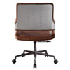 ACME Kamau Vintage Cocoa Top Grain Leather Swivel Office Chair Model 92567