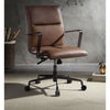 ACME Indra Vintage Chocolate Top Grain Leather Swivel Office Chair Model 92568