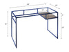ACME Yasin Blue & Glass Writing Desk Model 92586