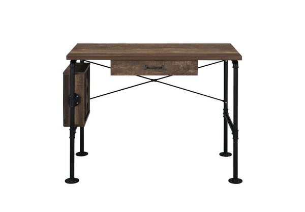 ACME Endang Weathered Oak & Black Writing Desk Model 92595