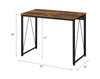 ACME Zaidin Weathered Oak & Black Writing Desk Model 92600