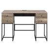 ACME Desirre Rustic Oak & Black Writing Desk Model 92640