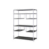 ACME Vonara Rustic Gray Oak & Chrome Bookshelf Model 92657