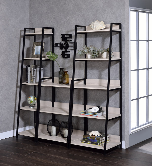 ACME Wendral Natural & Black 16"L Bookshelf Model 92673