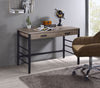 ACME Disho Light Weathered Oak & Black Writing Desk with USB Port Model 92720