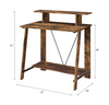 ACME Nypho Weathered Oak & Black Writing Desk Model 92730
