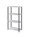 ACME Nypho Antique White & Black Bookshelf Model 92737