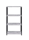 ACME Nypho Antique White & Black Bookshelf Model 92737