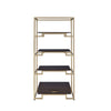 ACME Yumia Gold & Walnut Bookshelf Model 92787
