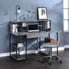 ACME Amiel Faux Concrete & Black Writing Desk Model 92875