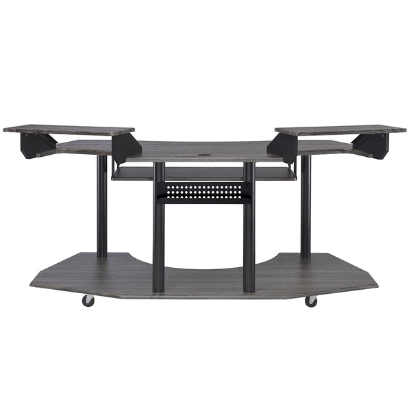 ACME Eleazar Black Oak 71" Music Studio Desk Model 92890