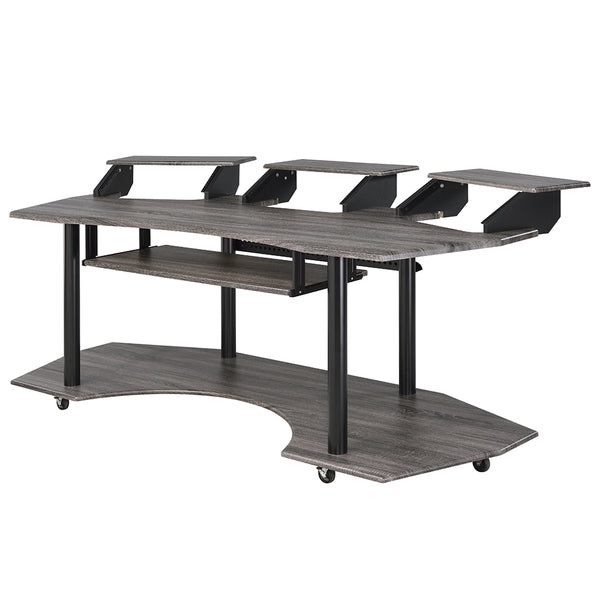ACME Eleazar Black Oak 83" Music Studio Desk Model 92895