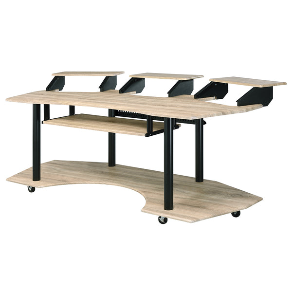 ACME Eleazar Natural Oak 83" Music Studio Desk Model 92897
