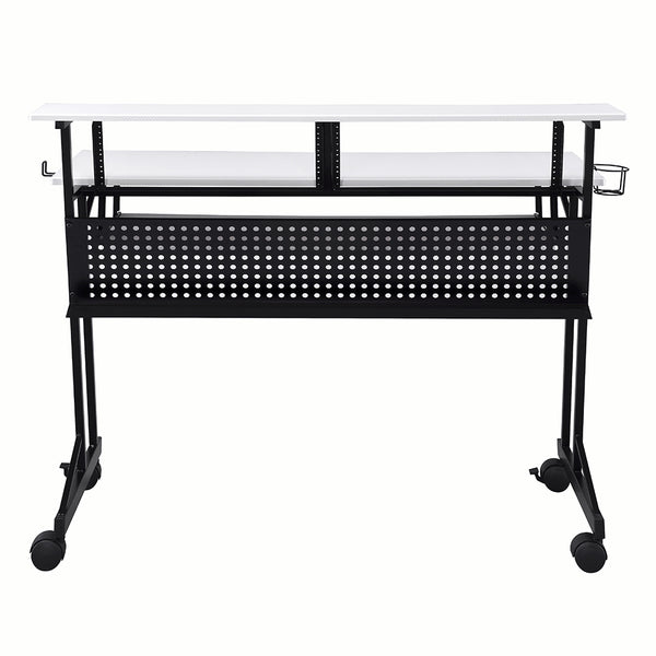 ACME Suitor White & Black Music Recording Studio Desk Model 92902