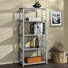 ACME Jurgen Faux Concrete & Silver Bookshelf Model 92907