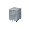 ACME Jurgen Faux Concrete & Silver File Cabinet Model 92909