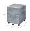 ACME Jurgen Faux Concrete & Silver File Cabinet Model 92909