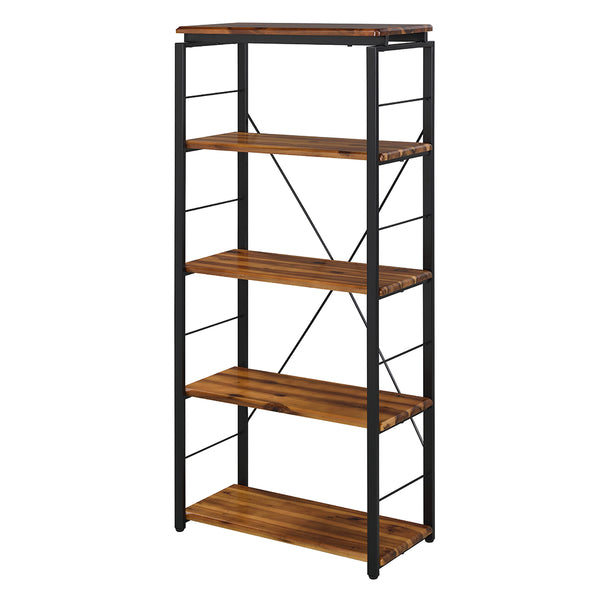 ACME Jurgen Oak & Black Bookshelf Model 92912
