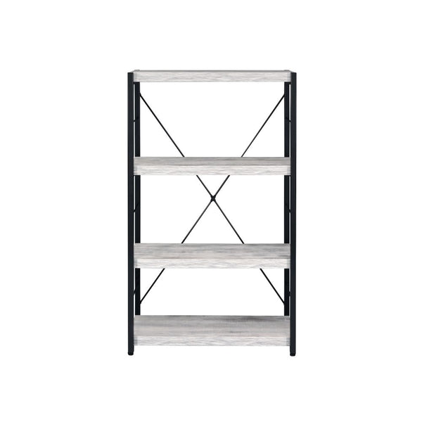 ACME Bob Antique White & Black Bookshelf Model 92917