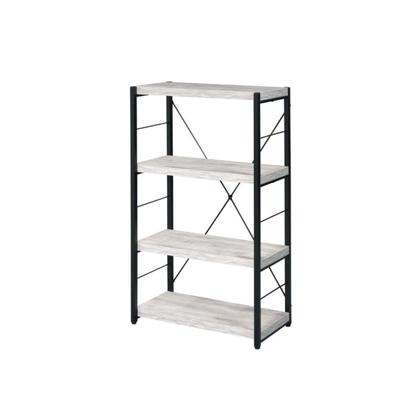 ACME Bob Antique White & Black Bookshelf Model 92917