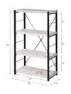 ACME Bob Antique White & Black Bookshelf Model 92917