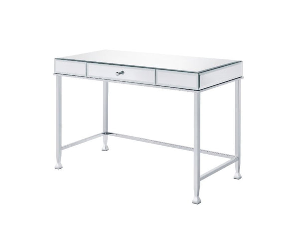 ACME Canine Mirrored and Chrome Writing Desk Model 92975