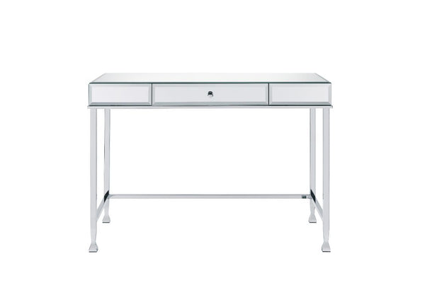 ACME Canine Mirrored and Chrome Writing Desk Model 92975