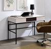 ACME Verster Natural & Black Writing Desk with USB Port Model 93090