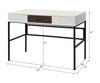 ACME Verster Natural & Black Writing Desk with USB Port Model 93090