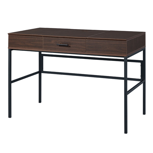 ACME Verster Oak & Black Writing Desk with USB Port Model 93092