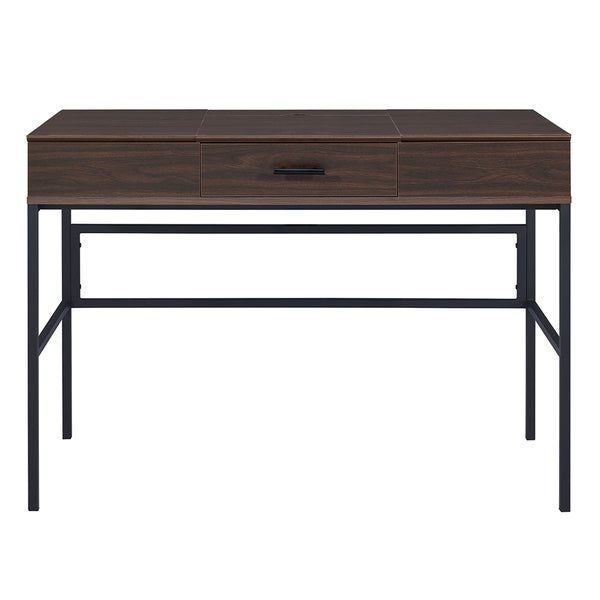ACME Verster Oak & Black Writing Desk with USB Port Model 93092