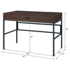 ACME Verster Oak & Black Writing Desk with USB Port Model 93092