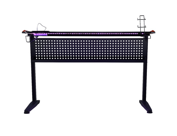 ACME Dragi Black & Red Gaming Desk with USB Port Model 93125