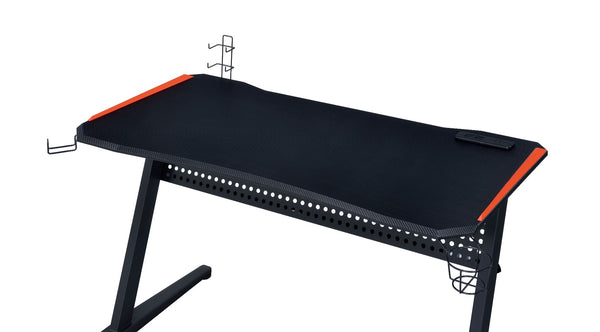 ACME Dragi Black & Red Gaming Desk with USB Port Model 93125