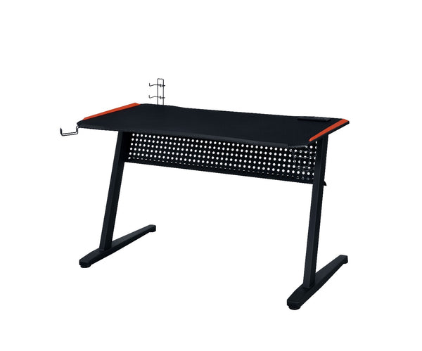 ACME Dragi Black & Red Gaming Desk with USB Port Model 93125