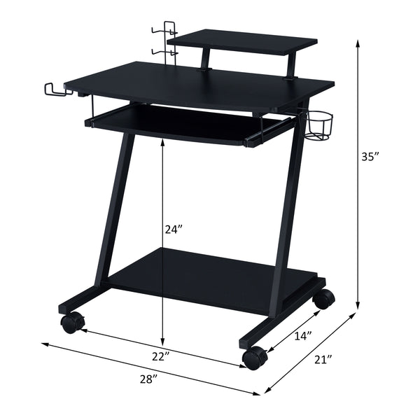 ACME Ordrees Black Gaming Desk Model 93127