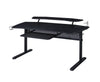 ACME Vildre Black Gaming Desk with USB Port Model 93132